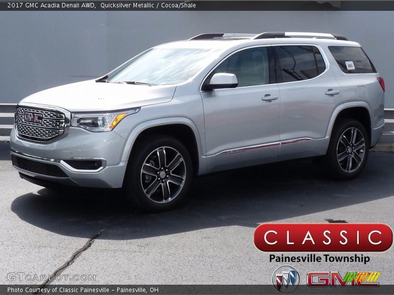 Quicksilver Metallic / Cocoa/Shale 2017 GMC Acadia Denali AWD