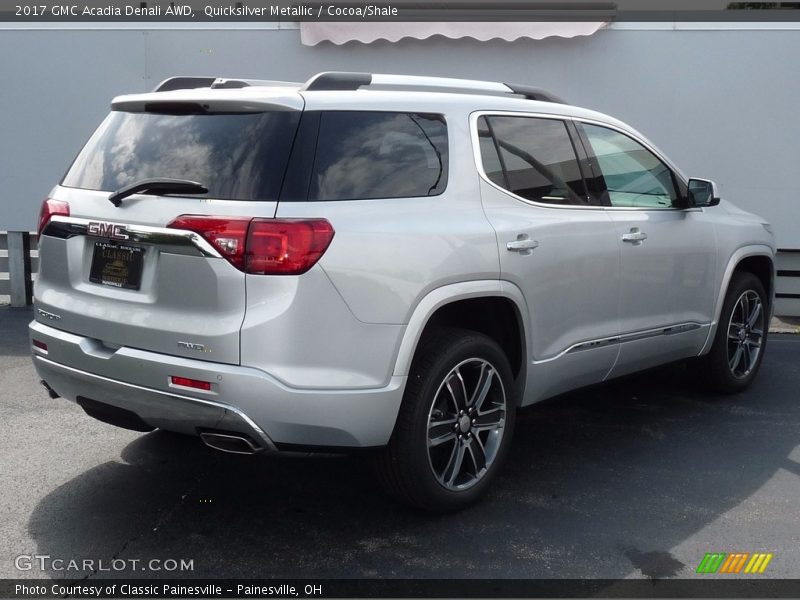 Quicksilver Metallic / Cocoa/Shale 2017 GMC Acadia Denali AWD