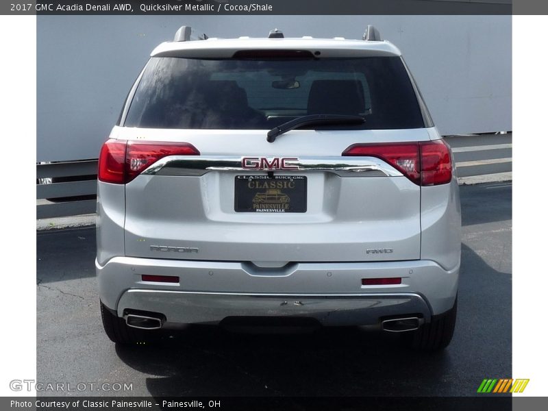 Quicksilver Metallic / Cocoa/Shale 2017 GMC Acadia Denali AWD