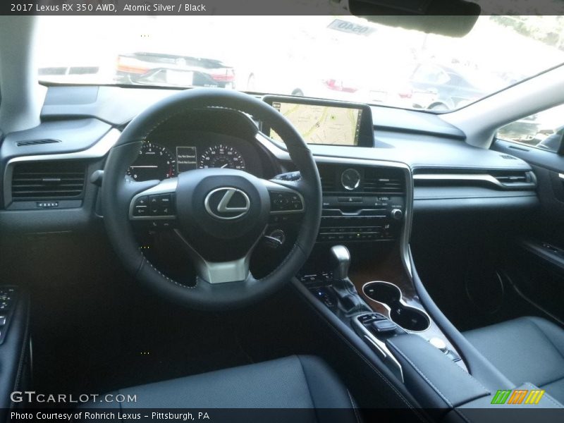 Atomic Silver / Black 2017 Lexus RX 350 AWD