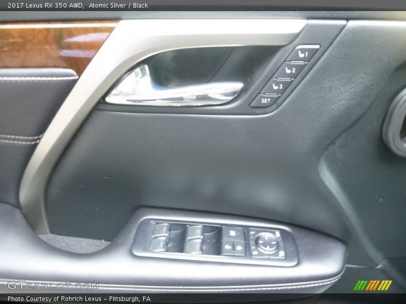 Atomic Silver / Black 2017 Lexus RX 350 AWD
