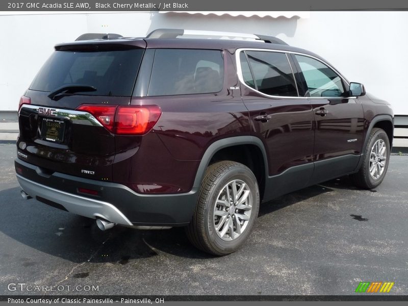 Black Cherry Metallic / Jet Black 2017 GMC Acadia SLE AWD