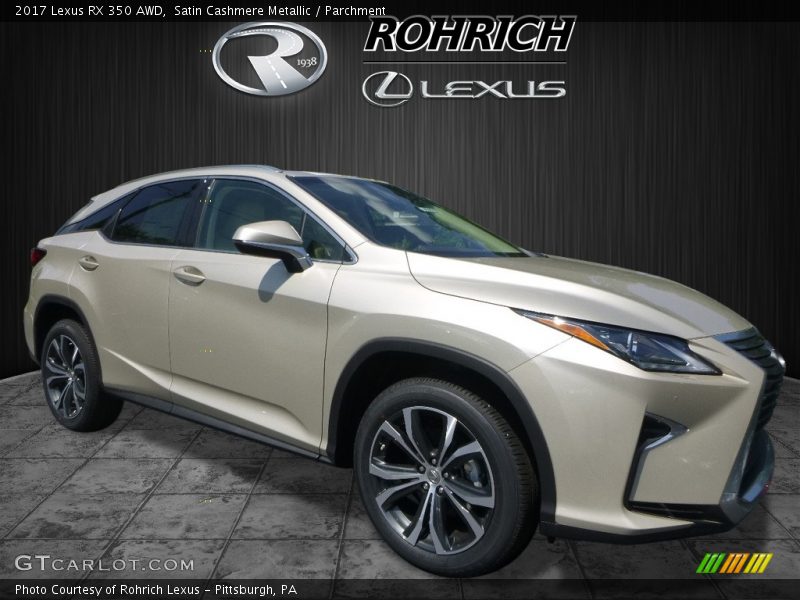 Satin Cashmere Metallic / Parchment 2017 Lexus RX 350 AWD