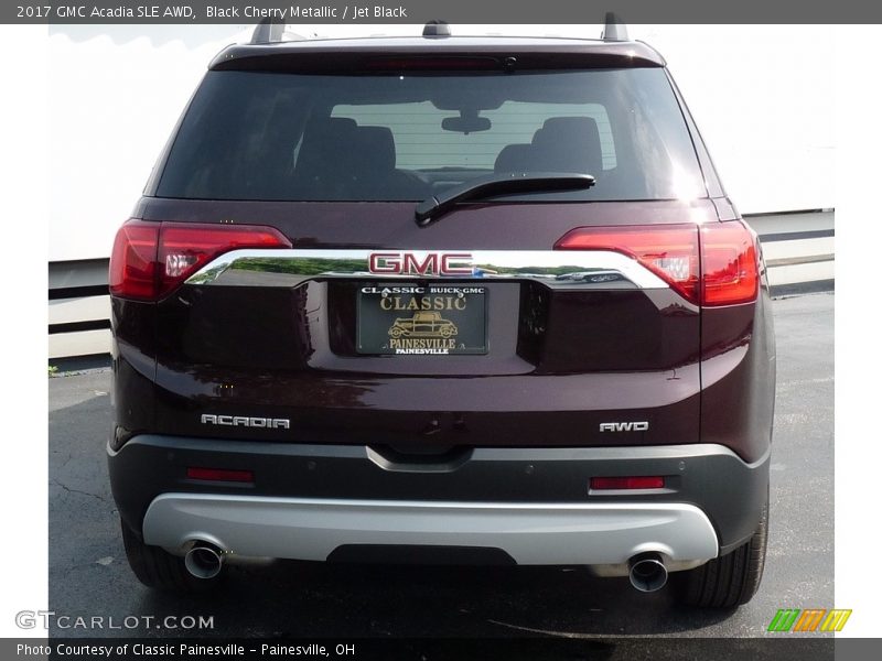 Black Cherry Metallic / Jet Black 2017 GMC Acadia SLE AWD