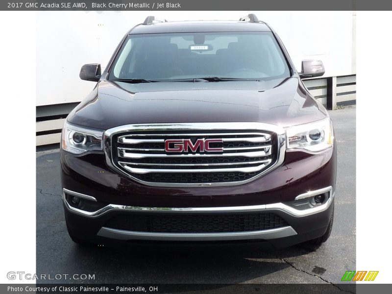 Black Cherry Metallic / Jet Black 2017 GMC Acadia SLE AWD