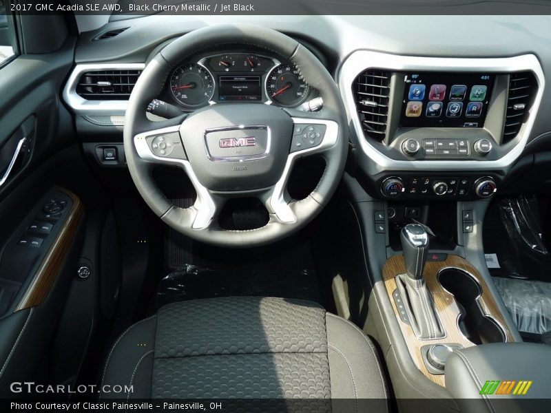 Black Cherry Metallic / Jet Black 2017 GMC Acadia SLE AWD