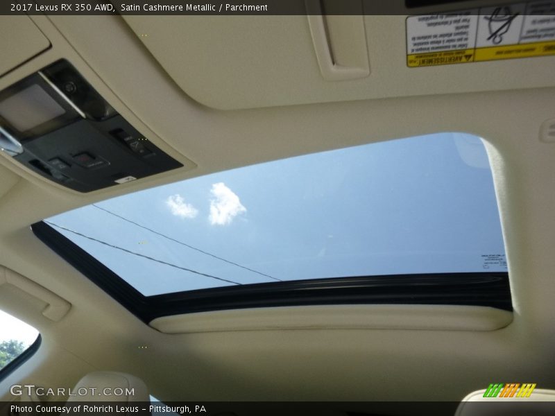 Satin Cashmere Metallic / Parchment 2017 Lexus RX 350 AWD