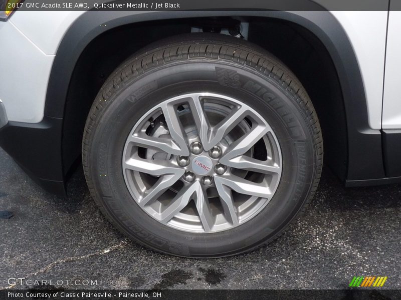 Quicksilver Metallic / Jet Black 2017 GMC Acadia SLE AWD