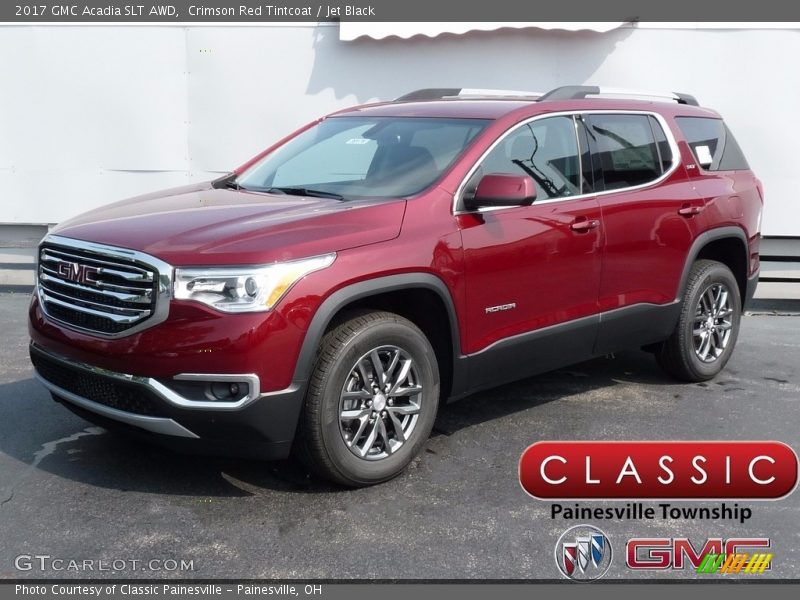 Crimson Red Tintcoat / Jet Black 2017 GMC Acadia SLT AWD