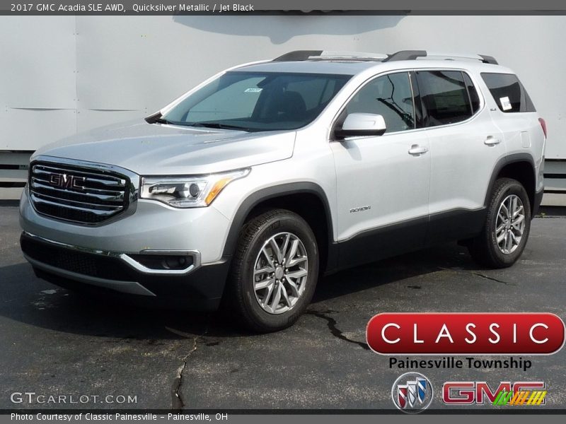 Quicksilver Metallic / Jet Black 2017 GMC Acadia SLE AWD