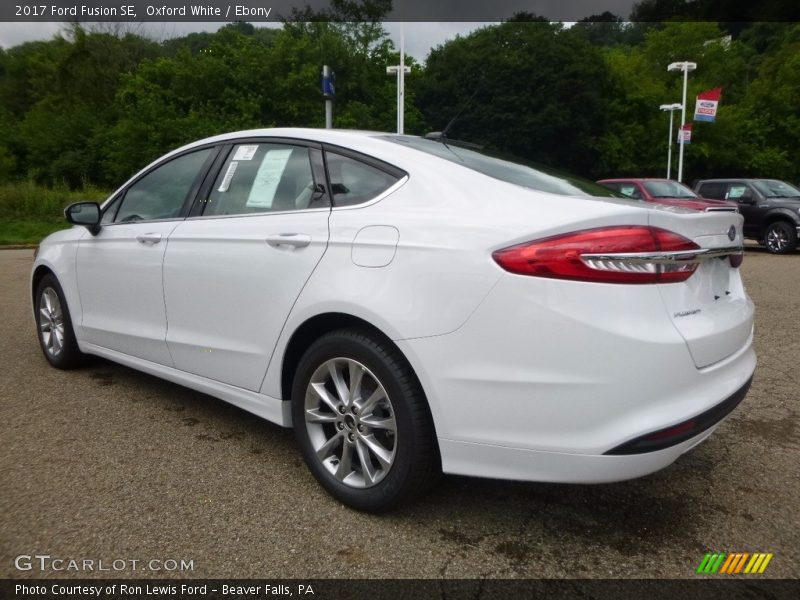 Oxford White / Ebony 2017 Ford Fusion SE