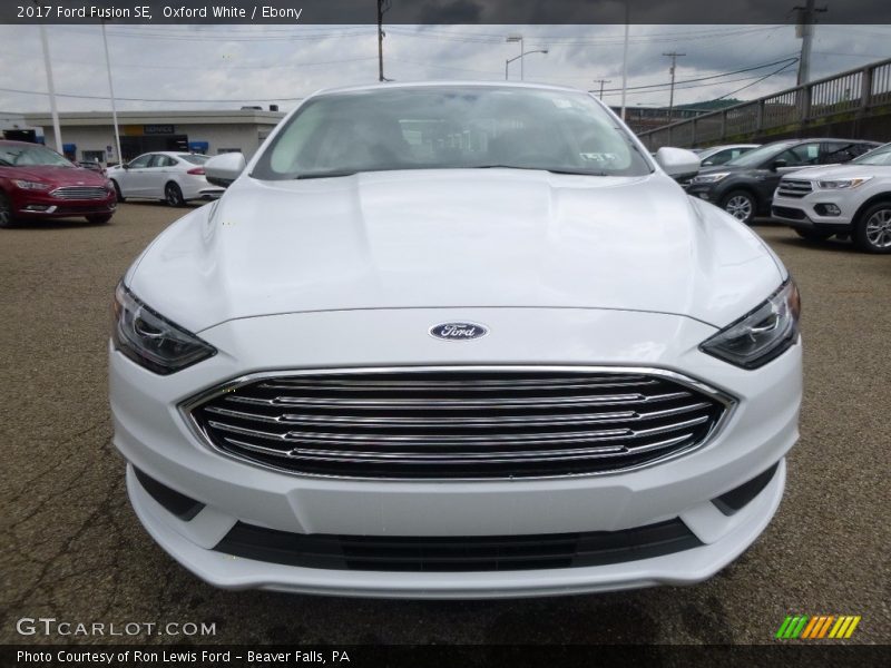 Oxford White / Ebony 2017 Ford Fusion SE