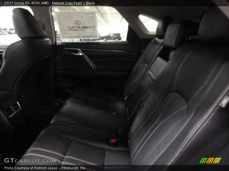 Nebula Gray Pearl / Black 2017 Lexus RX 450h AWD