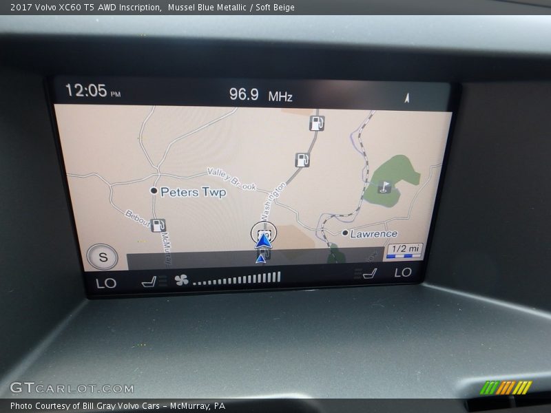 Mussel Blue Metallic / Soft Beige 2017 Volvo XC60 T5 AWD Inscription