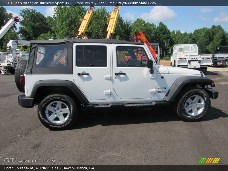 Stone White / Dark Slate Gray/Medium Slate Gray 2010 Jeep Wrangler Unlimited Sport 4x4