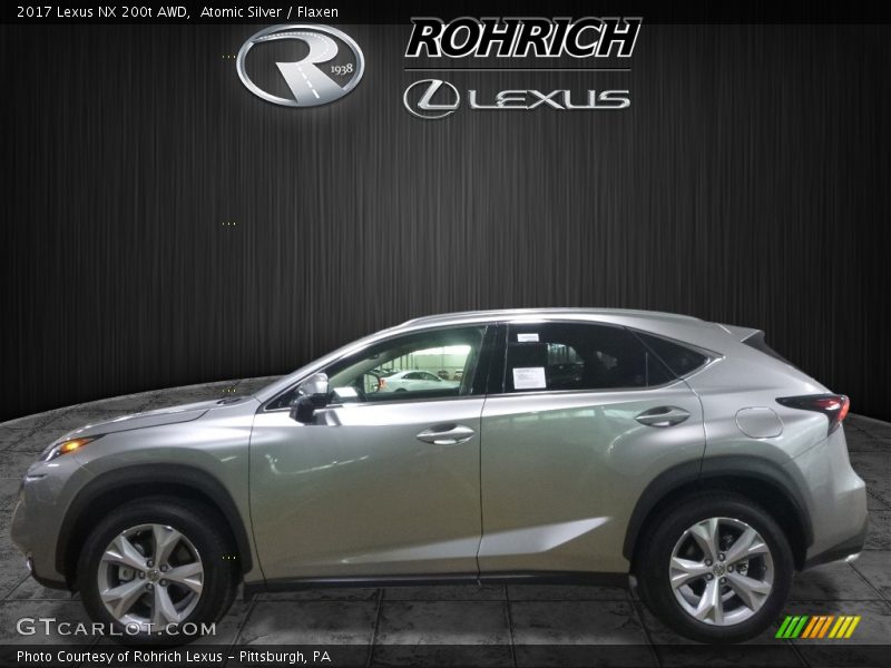 Atomic Silver / Flaxen 2017 Lexus NX 200t AWD