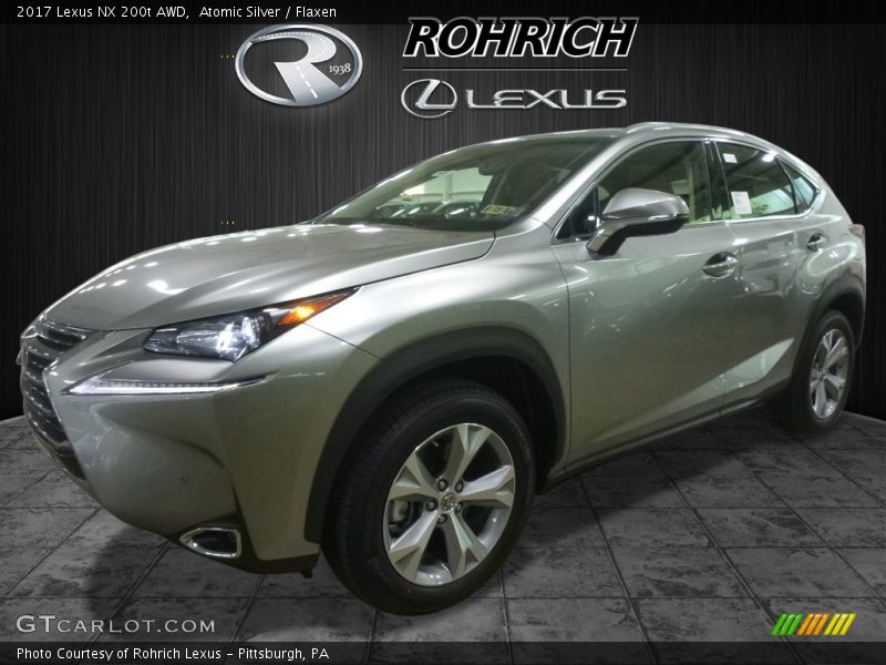 Atomic Silver / Flaxen 2017 Lexus NX 200t AWD