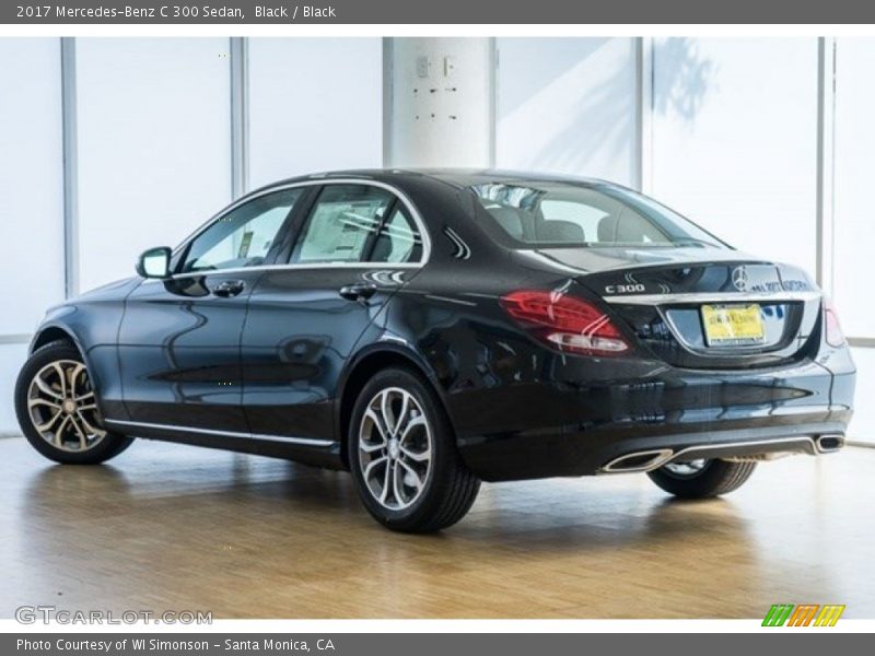 Black / Black 2017 Mercedes-Benz C 300 Sedan