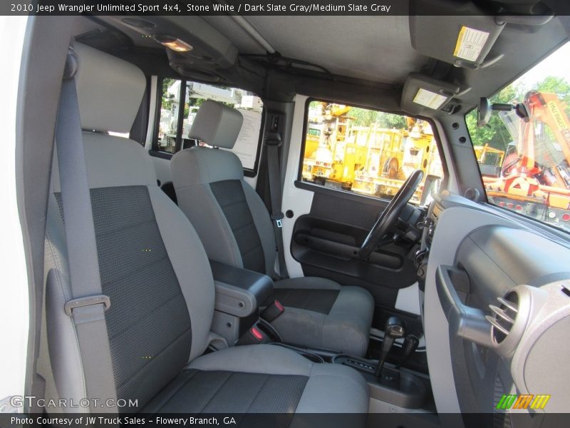 Stone White / Dark Slate Gray/Medium Slate Gray 2010 Jeep Wrangler Unlimited Sport 4x4