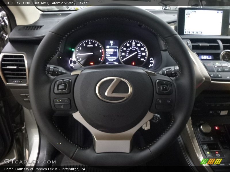 Atomic Silver / Flaxen 2017 Lexus NX 200t AWD