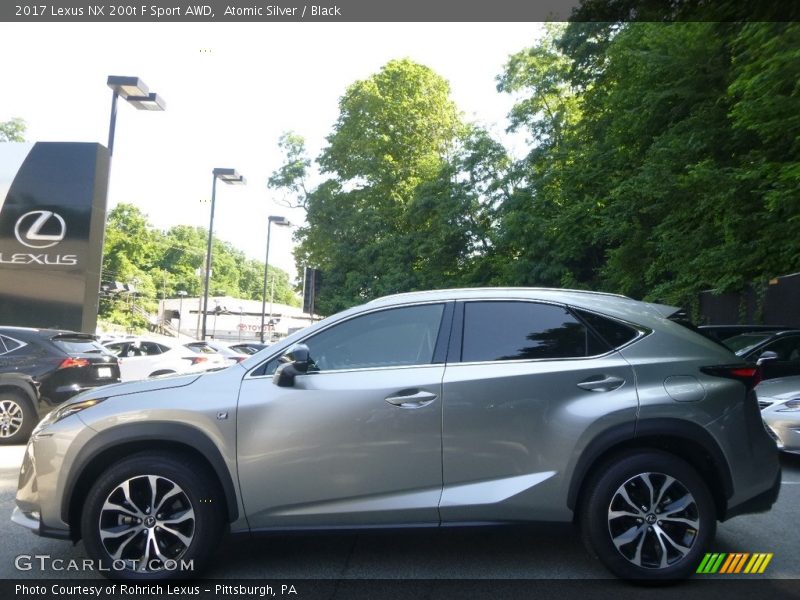 Atomic Silver / Black 2017 Lexus NX 200t F Sport AWD