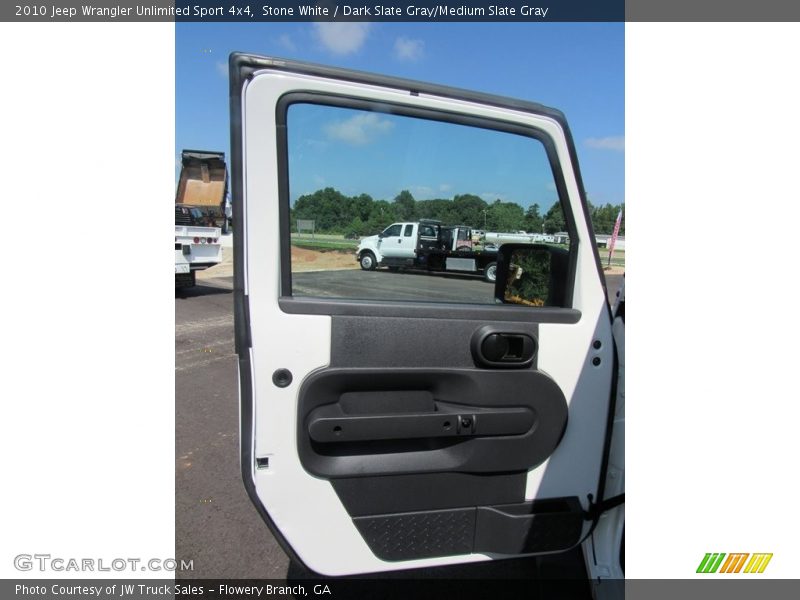 Stone White / Dark Slate Gray/Medium Slate Gray 2010 Jeep Wrangler Unlimited Sport 4x4