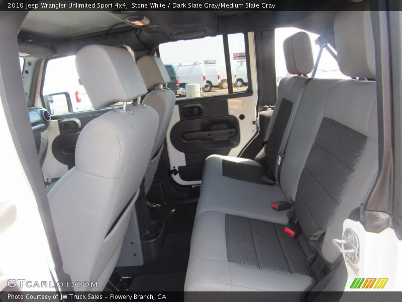 Stone White / Dark Slate Gray/Medium Slate Gray 2010 Jeep Wrangler Unlimited Sport 4x4