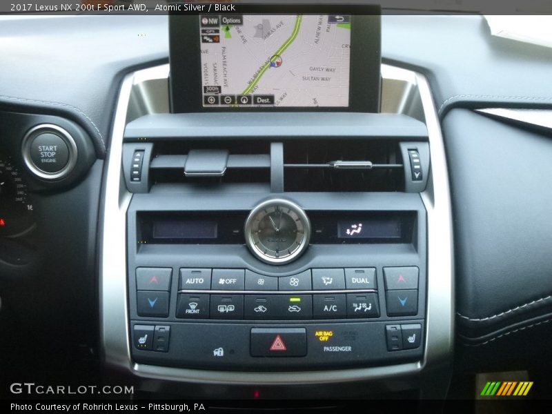 Atomic Silver / Black 2017 Lexus NX 200t F Sport AWD