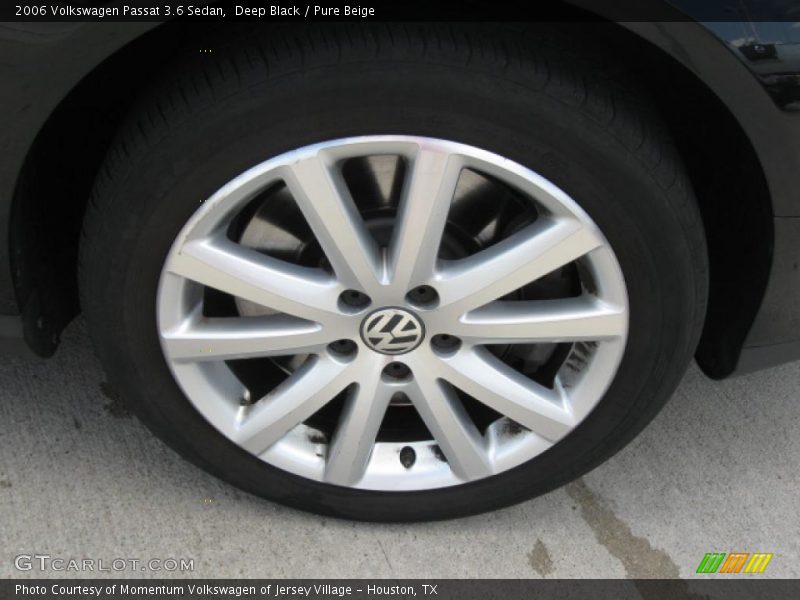 Deep Black / Pure Beige 2006 Volkswagen Passat 3.6 Sedan