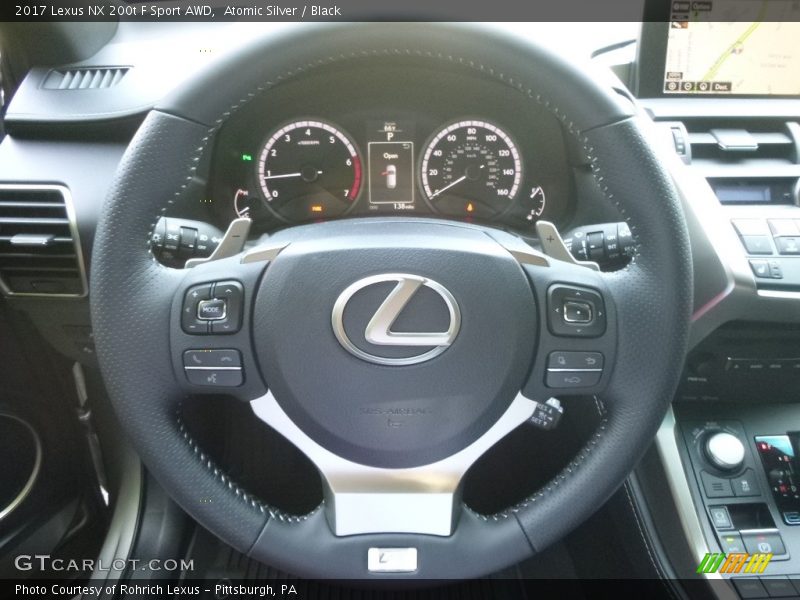 Atomic Silver / Black 2017 Lexus NX 200t F Sport AWD