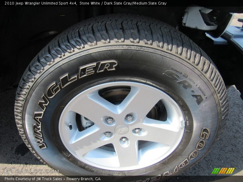 Stone White / Dark Slate Gray/Medium Slate Gray 2010 Jeep Wrangler Unlimited Sport 4x4