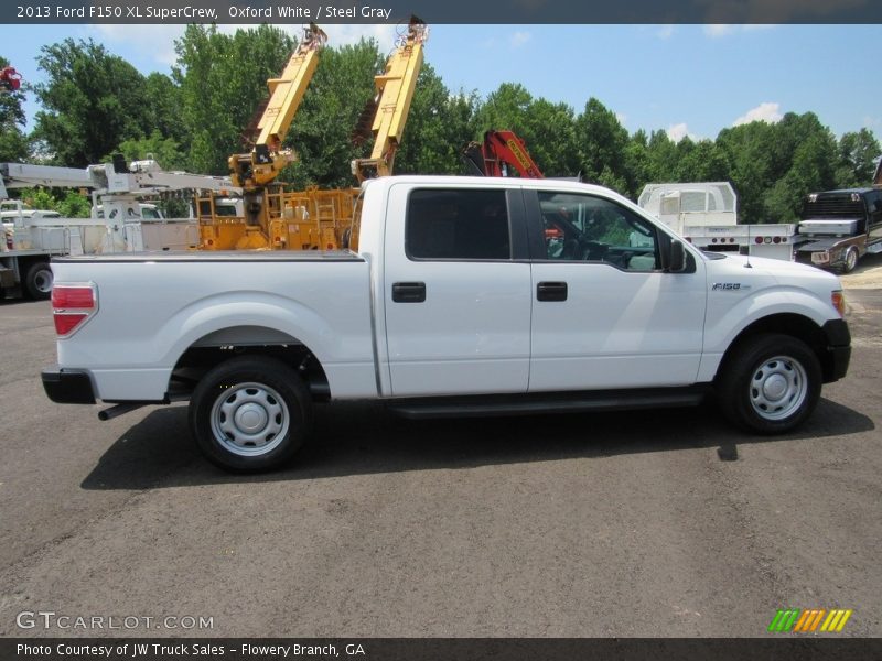 Oxford White / Steel Gray 2013 Ford F150 XL SuperCrew