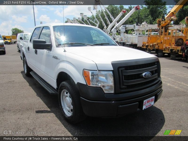 Oxford White / Steel Gray 2013 Ford F150 XL SuperCrew