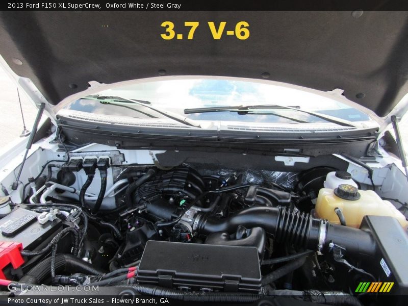 Oxford White / Steel Gray 2013 Ford F150 XL SuperCrew
