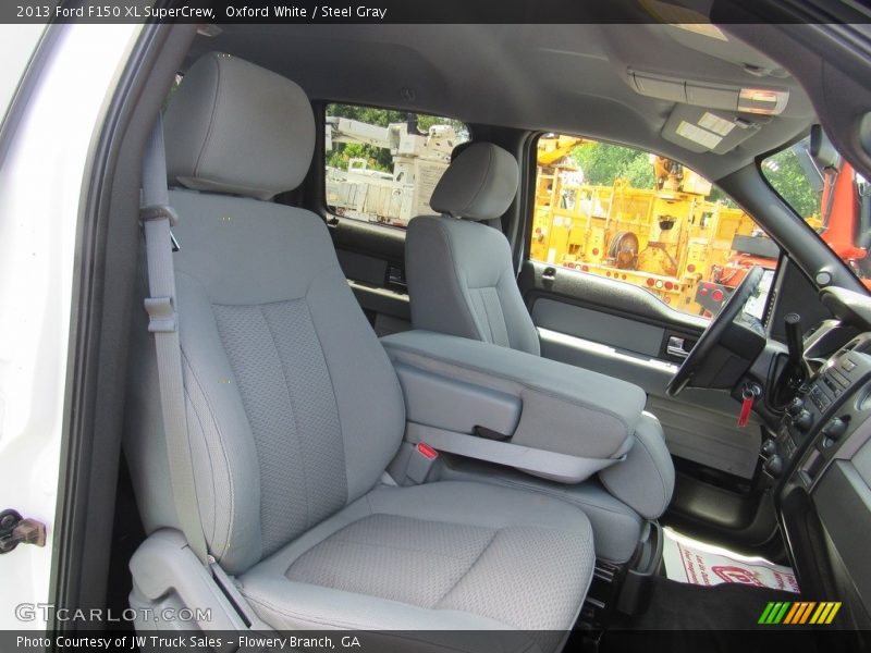 Oxford White / Steel Gray 2013 Ford F150 XL SuperCrew