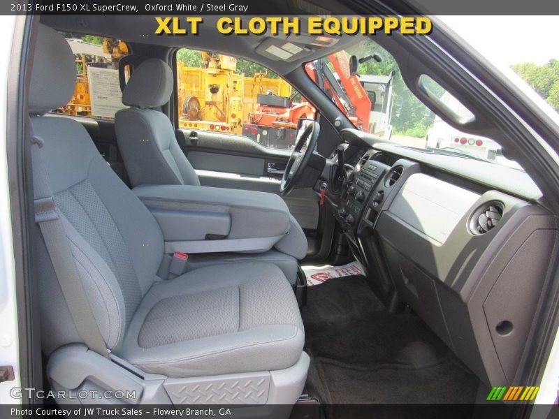 Oxford White / Steel Gray 2013 Ford F150 XL SuperCrew
