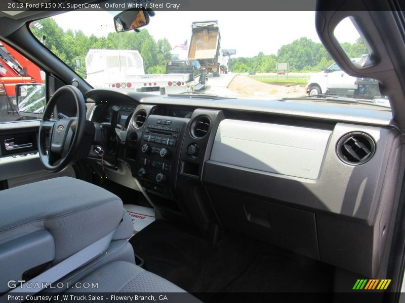 Oxford White / Steel Gray 2013 Ford F150 XL SuperCrew