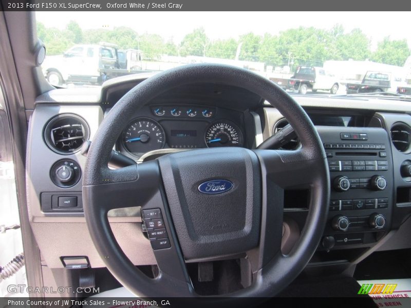 Oxford White / Steel Gray 2013 Ford F150 XL SuperCrew