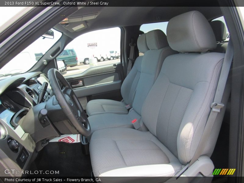 Oxford White / Steel Gray 2013 Ford F150 XL SuperCrew