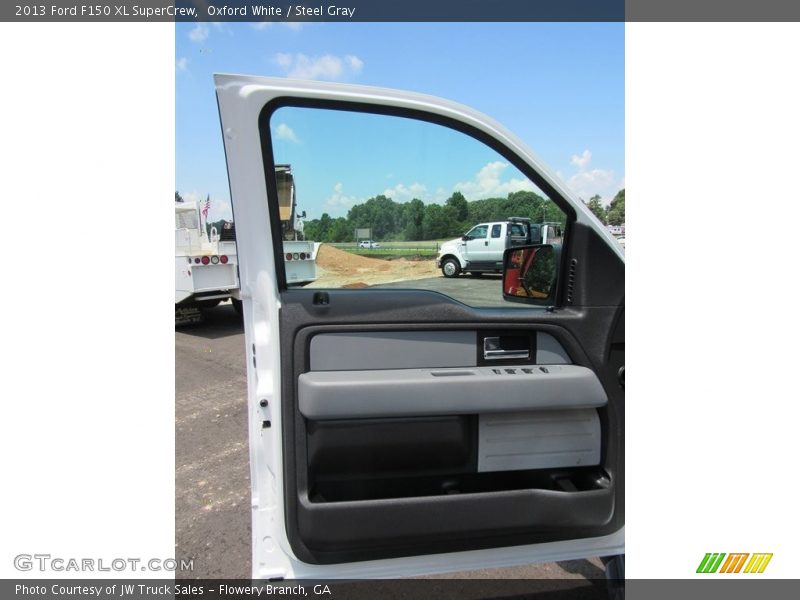 Oxford White / Steel Gray 2013 Ford F150 XL SuperCrew
