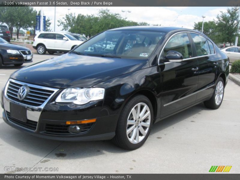 Deep Black / Pure Beige 2006 Volkswagen Passat 3.6 Sedan