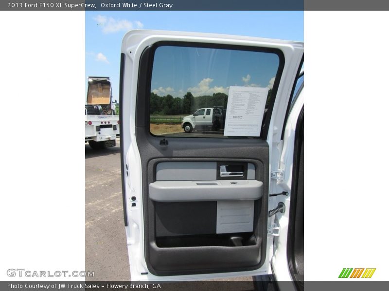 Oxford White / Steel Gray 2013 Ford F150 XL SuperCrew