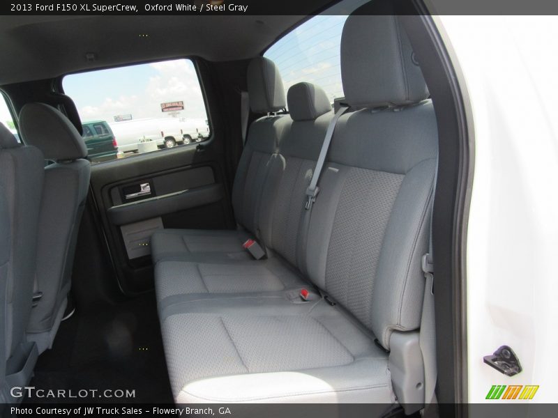 Oxford White / Steel Gray 2013 Ford F150 XL SuperCrew