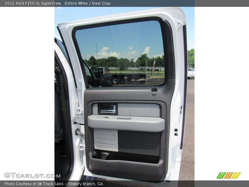 Oxford White / Steel Gray 2013 Ford F150 XL SuperCrew