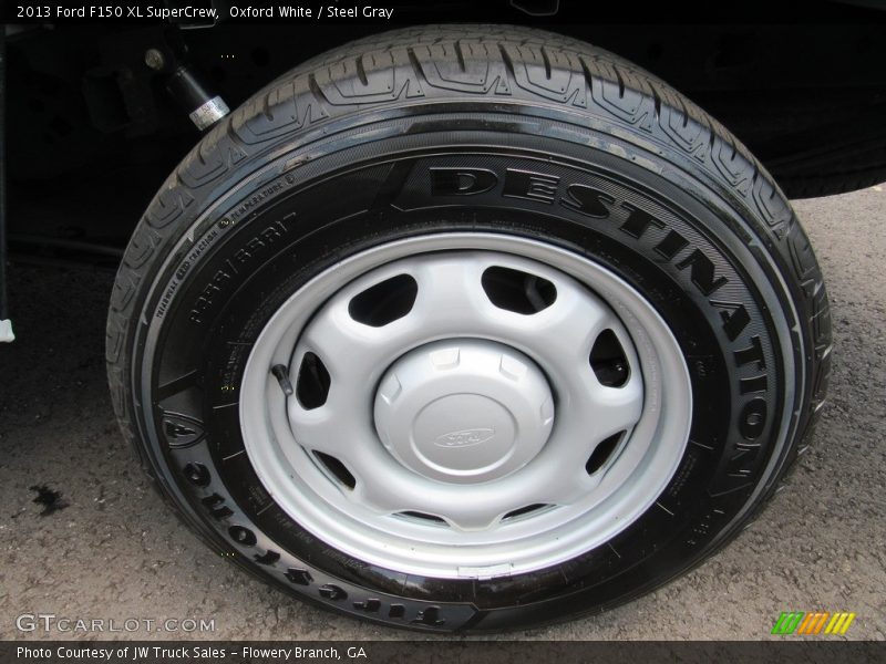 Oxford White / Steel Gray 2013 Ford F150 XL SuperCrew