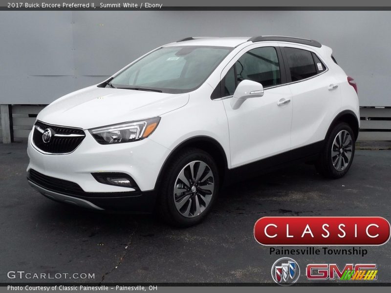 Summit White / Ebony 2017 Buick Encore Preferred II