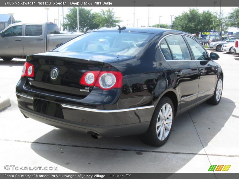 Deep Black / Pure Beige 2006 Volkswagen Passat 3.6 Sedan