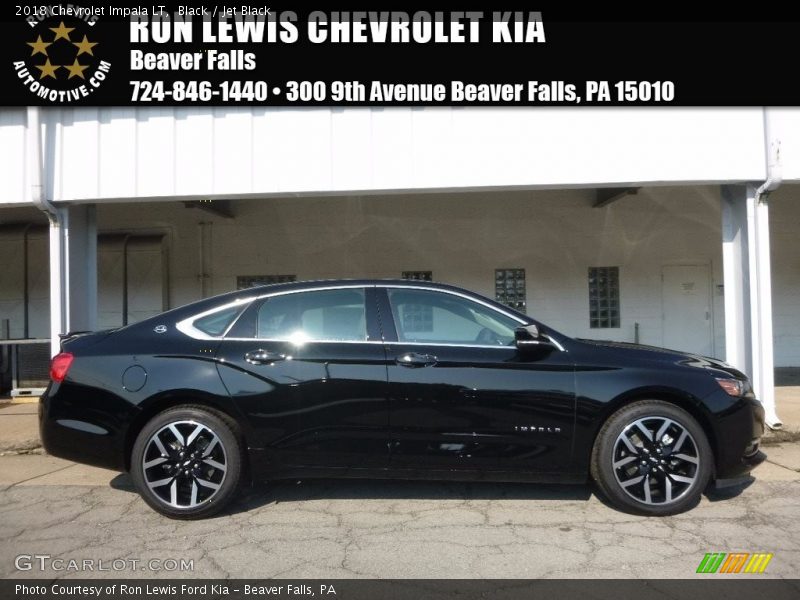 Black / Jet Black 2018 Chevrolet Impala LT