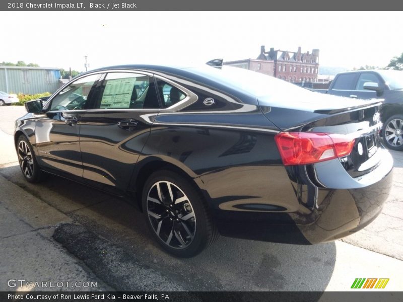 Black / Jet Black 2018 Chevrolet Impala LT