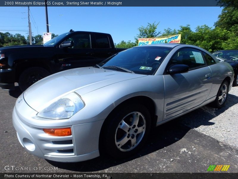 Sterling Silver Metallic / Midnight 2003 Mitsubishi Eclipse GS Coupe